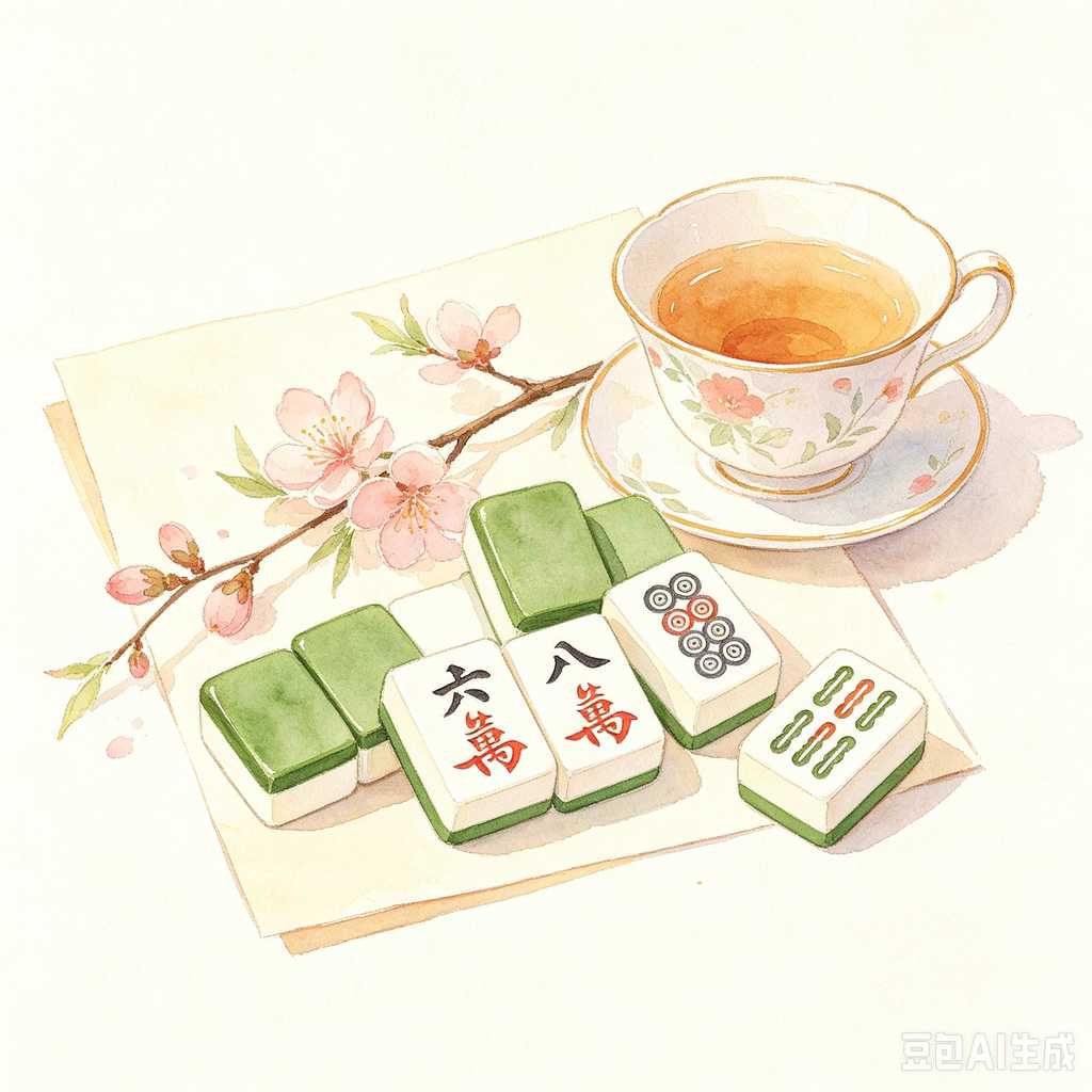 pink crystal mahjong set
