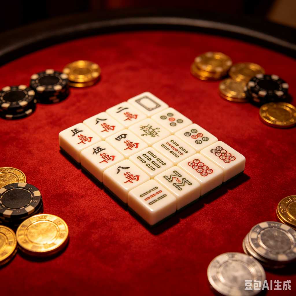 modern text mahjong tiles